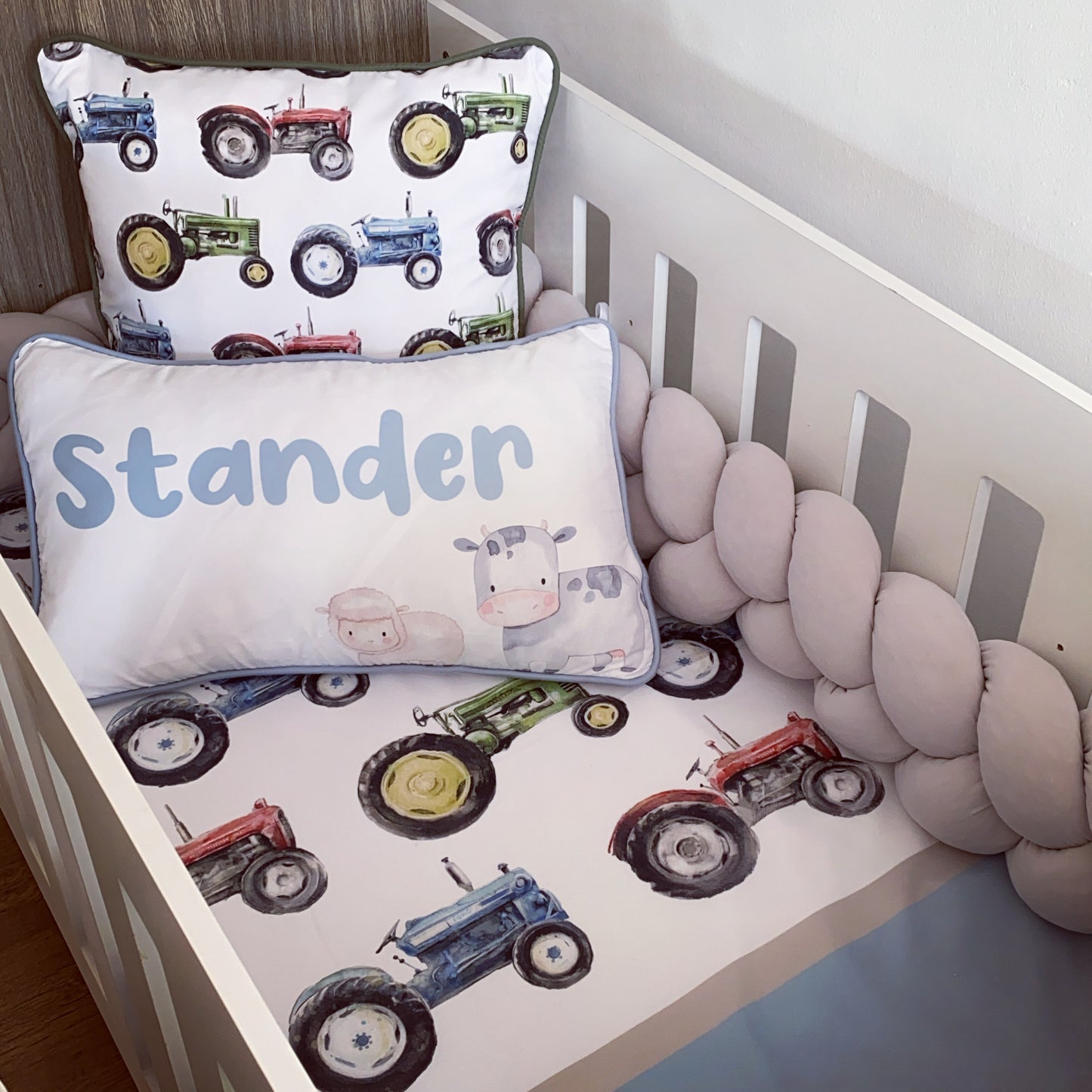 Cot Bedding - Tractor Set 01