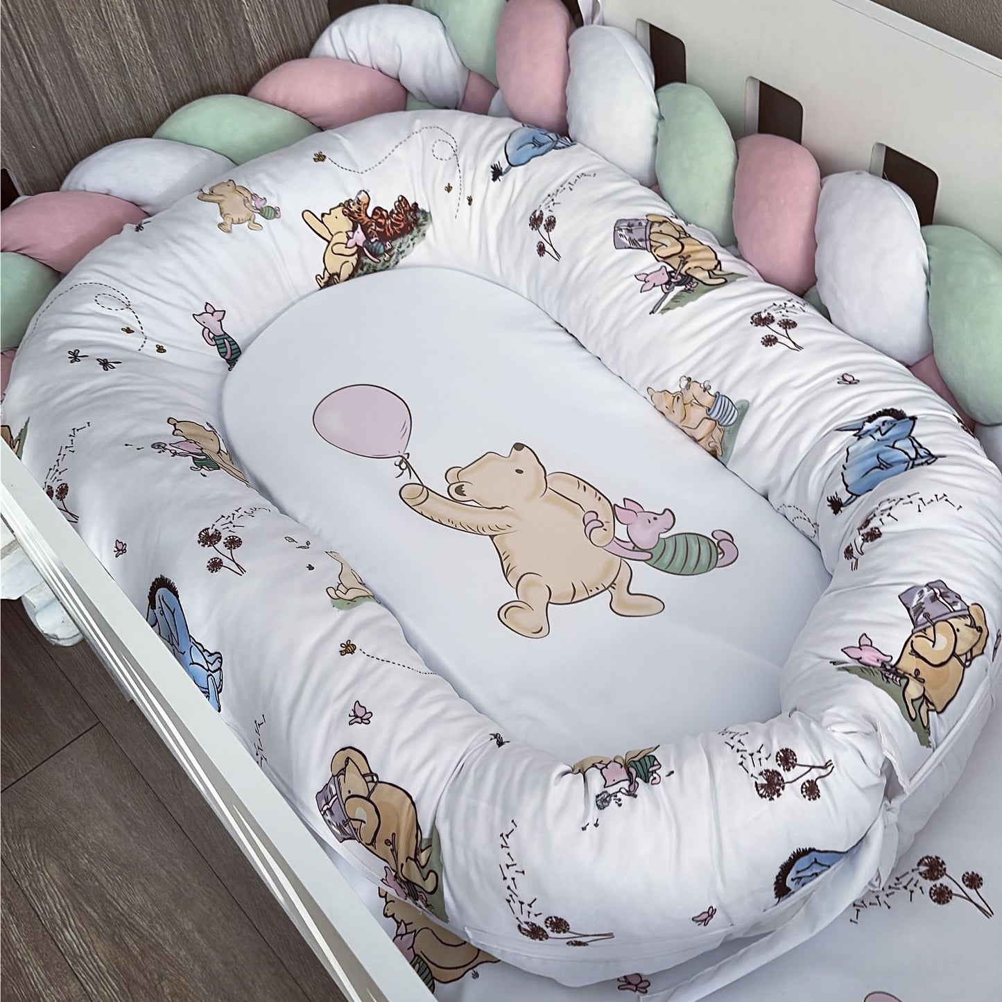 Cot Bedding - Pink Winnie the pooh set 06