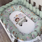 Cot Bedding - Green Safari Set 10