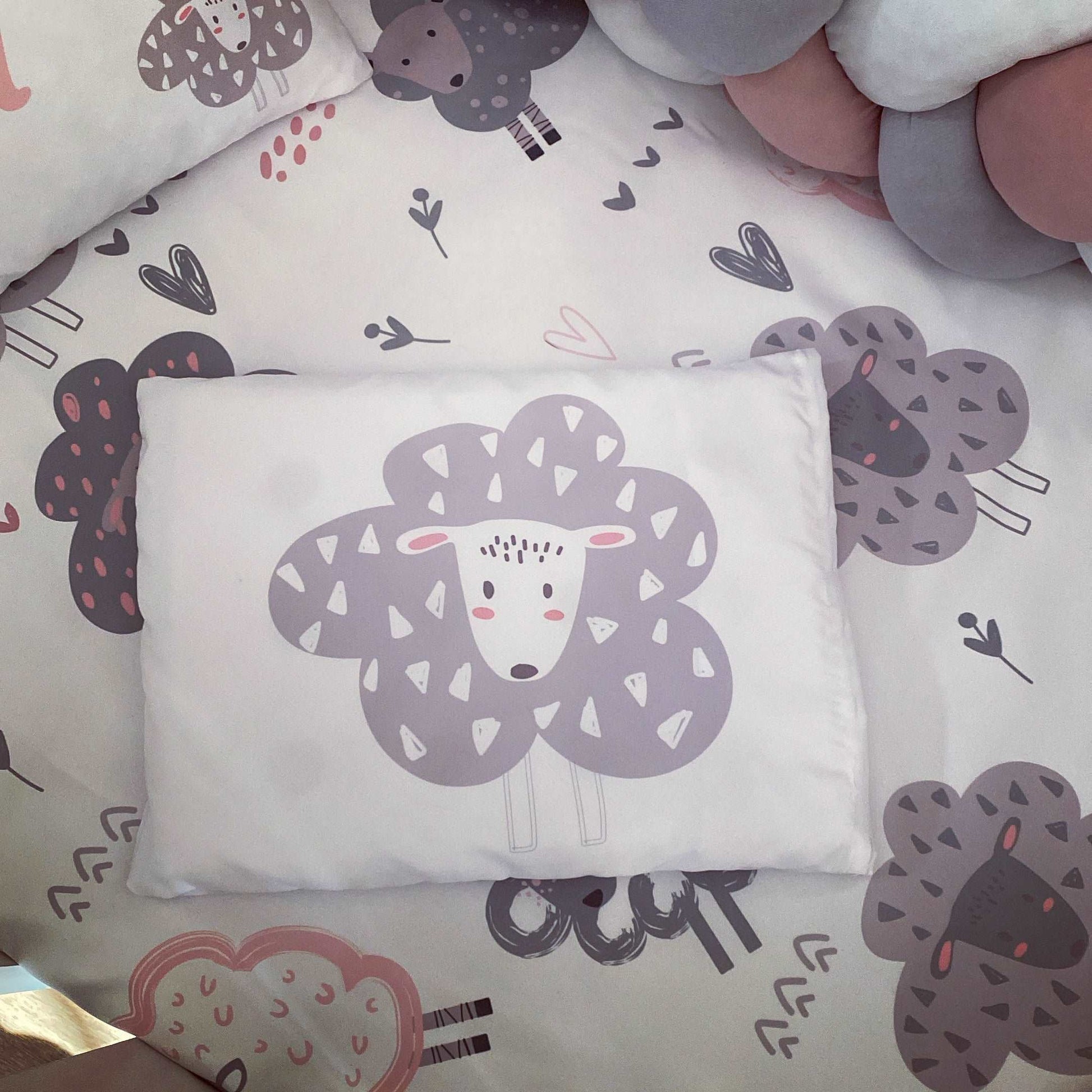 Cot Bedding - Pink Sheep Set 01