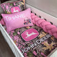 Cot Bedding - Pink John Deere Set 01