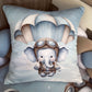 Cot Bedding - Blue Elephant Plane Set 01