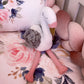 Cot Bedding - Pink Flower Set 06