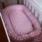 Cot Bedding - Dusty Pink Dots Set 01