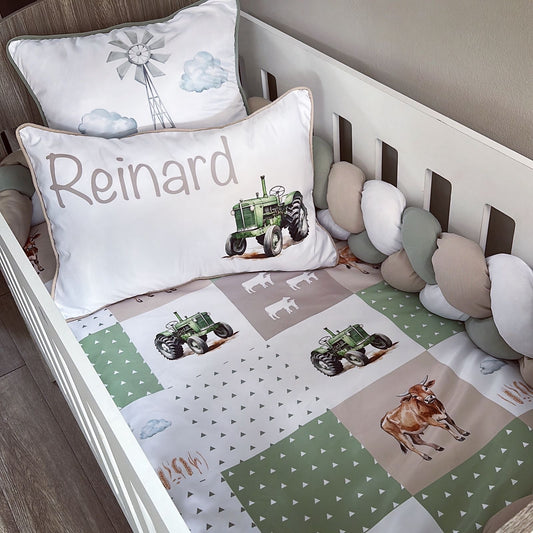 Cot Bedding - Stone Farm Set 01