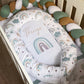 Cot Bedding - Sage Rainbow Set 03