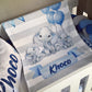Cot Bedding - Blue Elephant Set 06