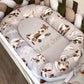 Cot Bedding - Green Stone Plane Set 01