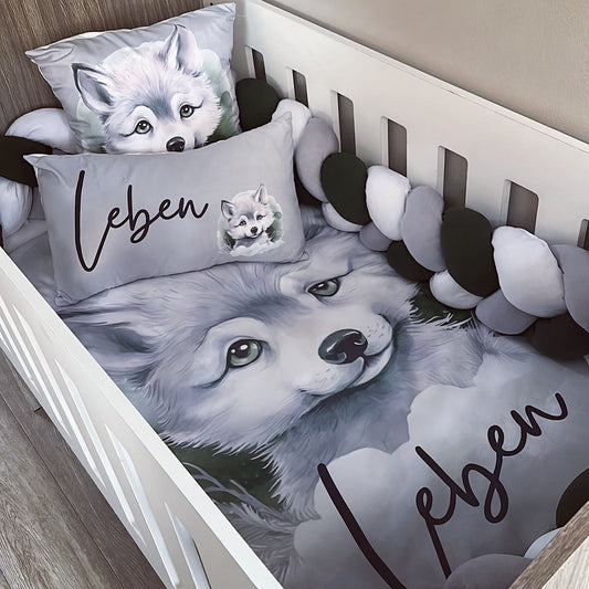 Cot Bedding - Wolf Set 04