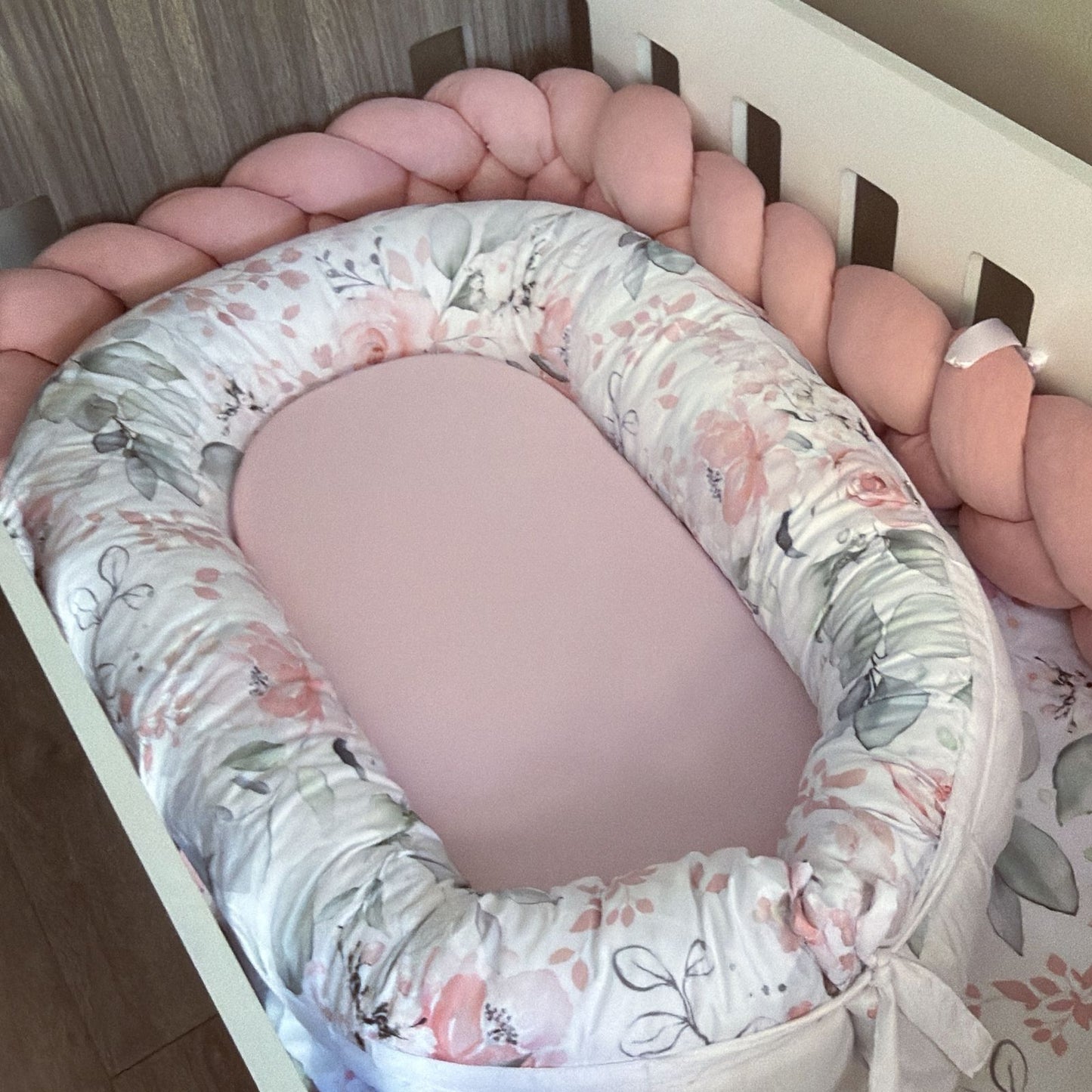Cot Bedding - Pink Flower Set 12