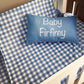 Cot Bedding - Blue Check Set 01