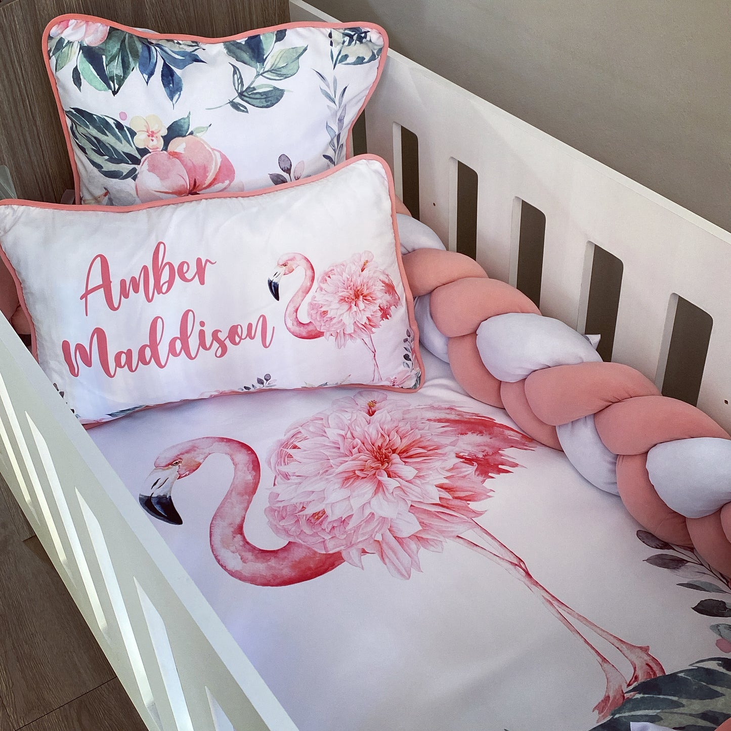 Cot Bedding - Flamingo Set 01