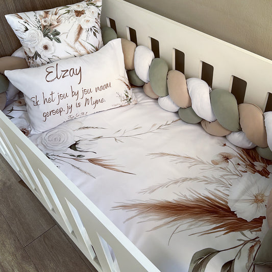 Cot Bedding - Boho Flower Set 01