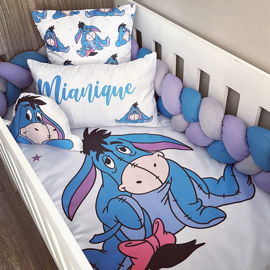 Cot Bedding - Blue Eeyore Set 01
