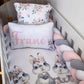 Cot Bedding - Pink Bunny Set 07