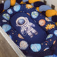 Cot Bedding - Blue Space Set 01