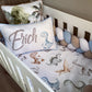 Cot Bedding - Blue Dinosaur Set 04