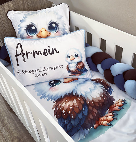 Cot Bedding - Blue Eagle Set 01
