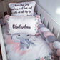Cot Bedding - Pink Elephant Set 30