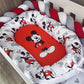 Cot Bedding - Red Black Mouse Set 04