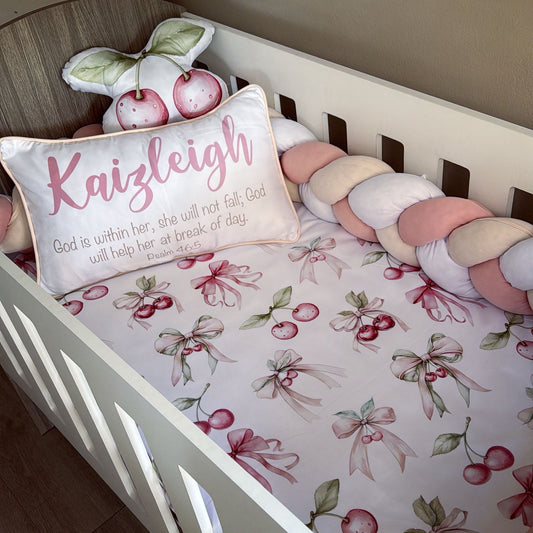 Cot Bedding - Pink Cherry Set 01