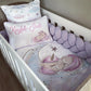 Cot Bedding - Lilac Unicorn Set 01