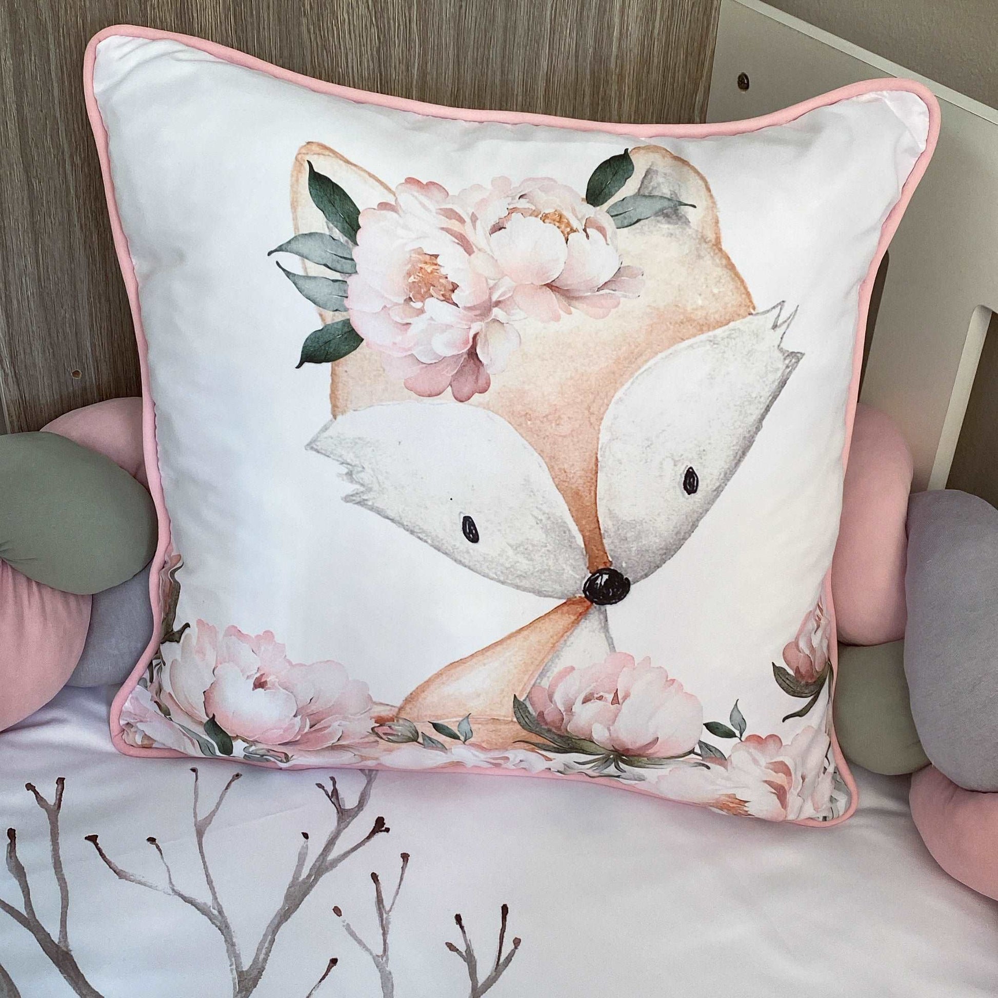 Cot Bedding - Floral Woodland Set 01