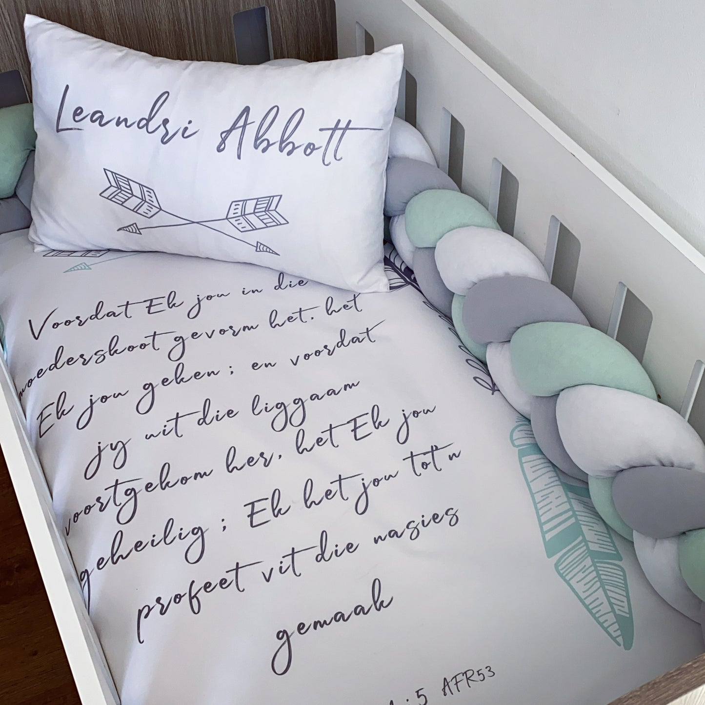 Cot Bedding - Bible Verse Set 03
