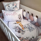 Cot Bedding - Pink Safari Set 27 | All Nursery Sets | Baby Bedding Sets South Africa | Soft Spot Kids | South Africa