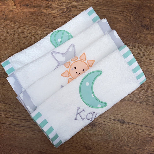 Burpcloths - Sky Elements 01