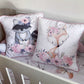 Cot Bedding - Pink Woodlands Set 04