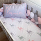 Cot Bedding - Pink Deer Set 02
