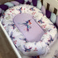 Cot Bedding - Lilac Bird Set 01