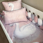 Cot Bedding - Pink Swan 03