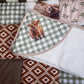 Cot Bedding - Sage Highland Cow Set 01