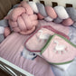Cot Bedding - Pink Swan 03