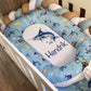 Cot Bedding - Blue Ocean Set 02