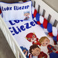 Cot Bedding - Blue Red Superhero Set 01