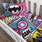 Cot Bedding - Pink Superhero Set 01