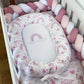 Cot Bedding - Pink Rainbow Set 09