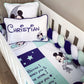 Cot Bedding - Blue Mickey Mouse Set 05