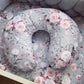 Cot Bedding - Grey Floral Set 01