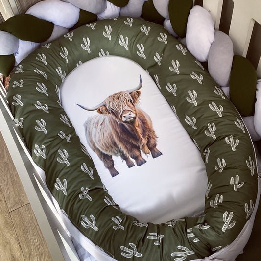 Nest - Green Highland Cow 02