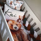 Cot Bedding - Woodlands Bear Set 01