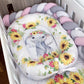 Cot Bedding - Yellow Elephant Set 02