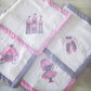 Set of baby Burpcloths - Princess 01 with princess-themed designs on a wooden surface | Baby Burp Cloths & Towels | Soft Spot Kids | South Africa