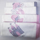 Set of three towels with princess-themed designs on a white background | Baby Burp Cloths & Towels | Soft Spot Kids | South Africa