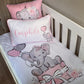 Cot Bedding - Pink Elephant Set 42