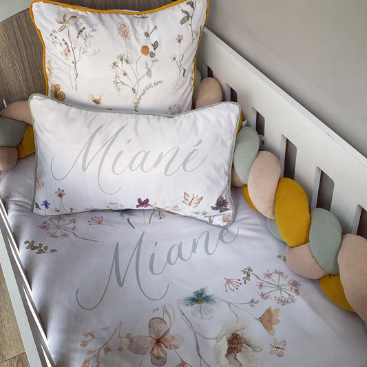 Cot Bedding - Stone Flower Set 01