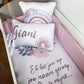 Cot Bedding - Pink Boho Rainbow Set 11